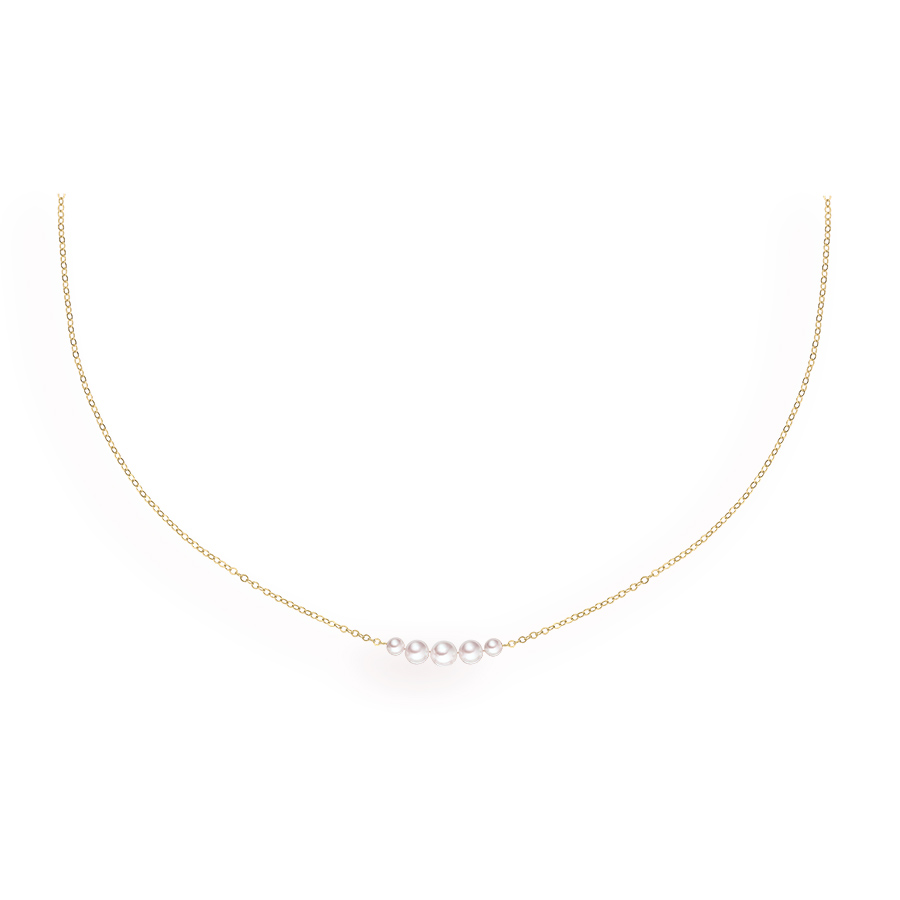 14K Yellow Gold Graduated Add a Cultured Pearl Necklace