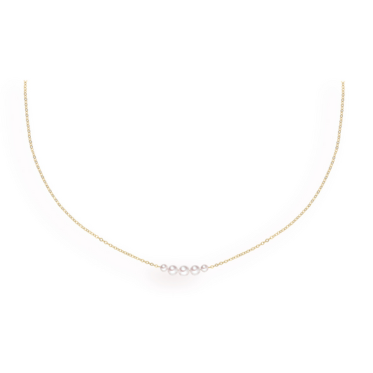 14K Yellow Gold Graduated Add a Cultured Pearl Necklace