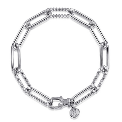 925 Sterling Silver Bujukan Link Bracelet
