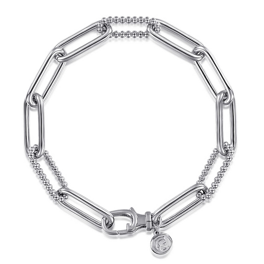 925 Sterling Silver Bujukan Link Bracelet