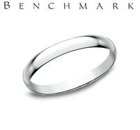 14K White Gold Wedding Band