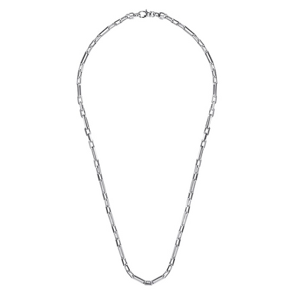 925 Sterling Silver Solid Figaro Chain Necklace