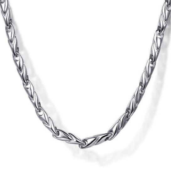 24" 925 Sterling Silver Men's Chain Necklace