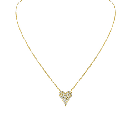 14K Eternelle Diamond Heart Necklace