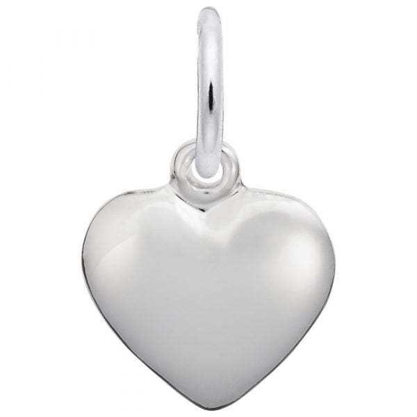 Rembrandt Charms | Small Puffy Heart Charm