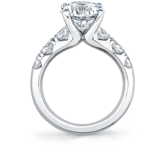 14K White Gold Diamond Engagement Ring - 1.5 Carats