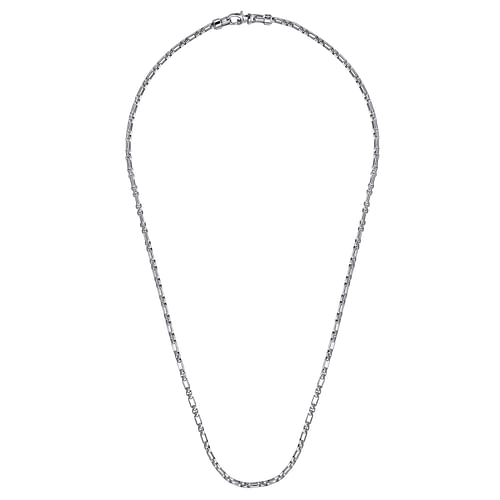 925 Sterling Silver Solid Figaro Chain Necklace