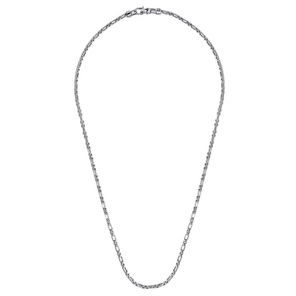 925 Sterling Silver Solid Figaro Chain Necklace
