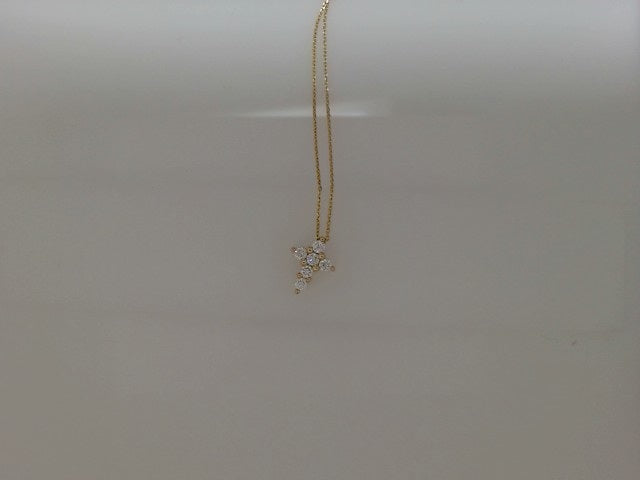 14KY GOLD AND DIAMOND CROSS PENDANDT