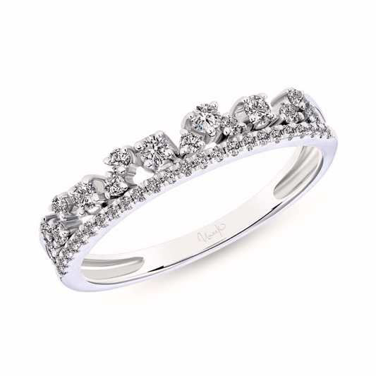 14K White Gold Stackable Collection Fashion Ring