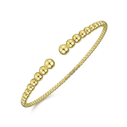 14K Yellow Gold Bujukan Open Bangle