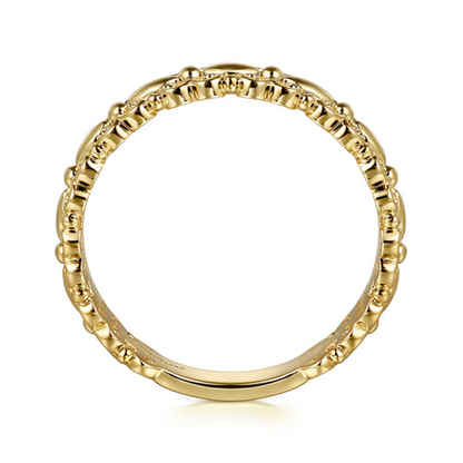 14K Yellow Gold Stackable Ring – Contemporary Collection