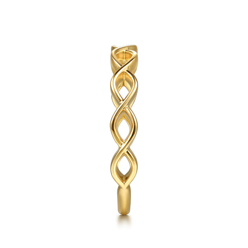 14K Yellow Gold Marquise Shape Stackable Ring
