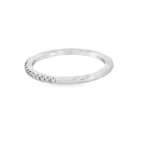 14K White Gold Diamond Ring - 0.17 Carats