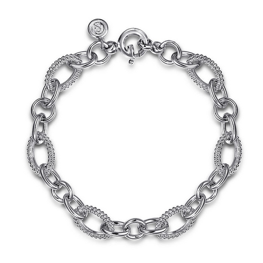 Sterling Silver Bujukan Link Chain Bracelet