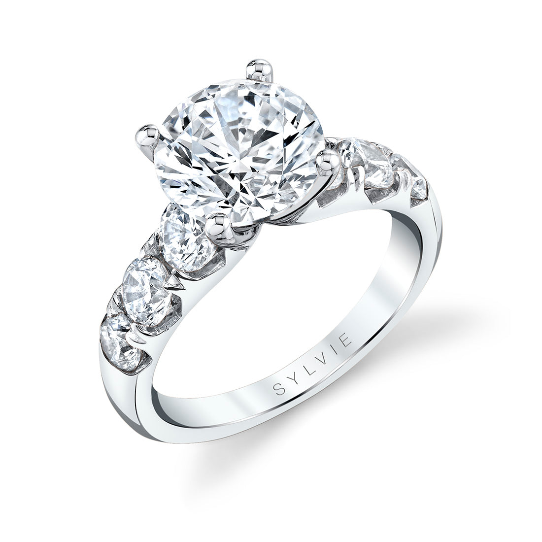 14K White Gold Diamond Engagement Ring - 1.5 Carats