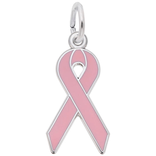 Breast Cancer Awareness Ribbon Charm