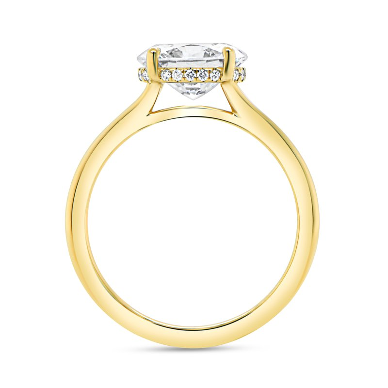 14K Yellow Gold Uneek Timeless Collection Engagement Ring