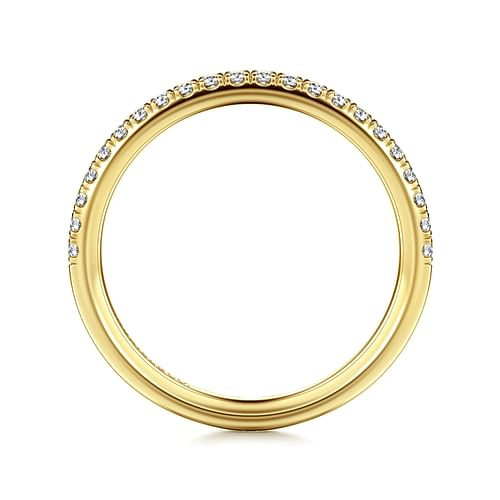 14K Yellow Gold Diamond Matching Wedding Band
