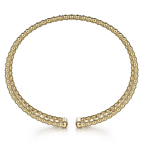14K Yellow Gold Bujukan Cuff Bracelet