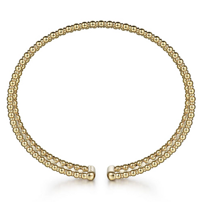 14K Yellow Gold Bujukan Cuff Bracelet