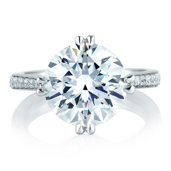 A. Jaffe | Round Diamond Solitaire Engagement Ring