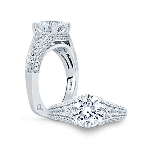 A. Jaffe | Vintage Round Diamond Center Solitaire Engagement Ring