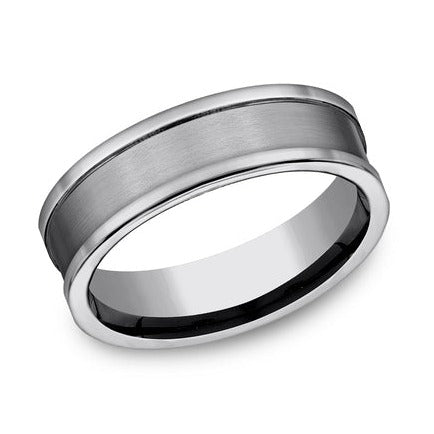 Comfort-Fit Tungsten Wedding Band