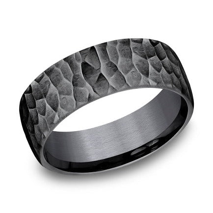 Benchmark | Hammered Tantalum Wedding Band