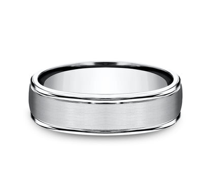 Comfort-Fit Polished Edge Wedding Band