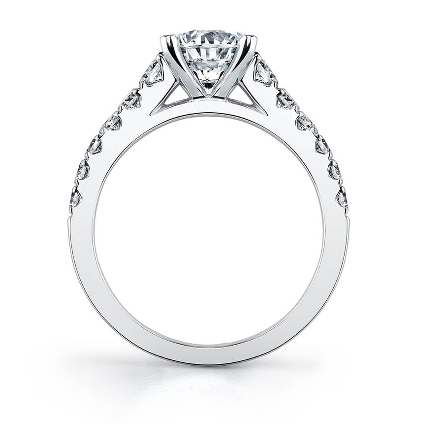 Luna - 14K White Gold Engagement Ring