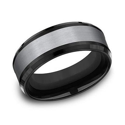 Comfort-Fit Tantalum Wedding Band with Satin Finish