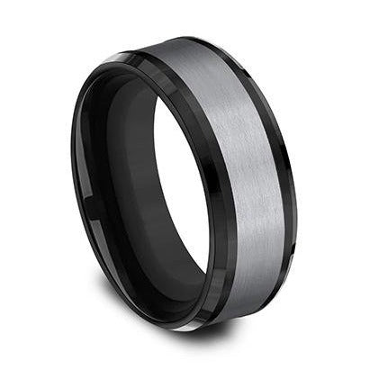 Comfort-Fit Tantalum Wedding Band with Satin Finish