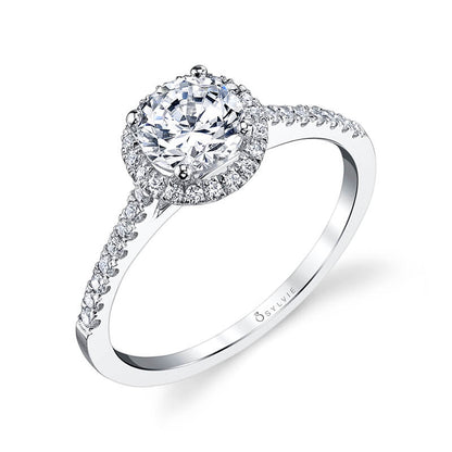 Jenny - 14K White Gold Engagement Ring