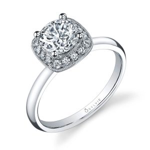 Classic - 14K White Gold Engagement Ring